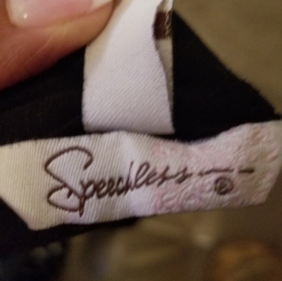 Speechless short sleeve black blouse - Picture 6 of 7